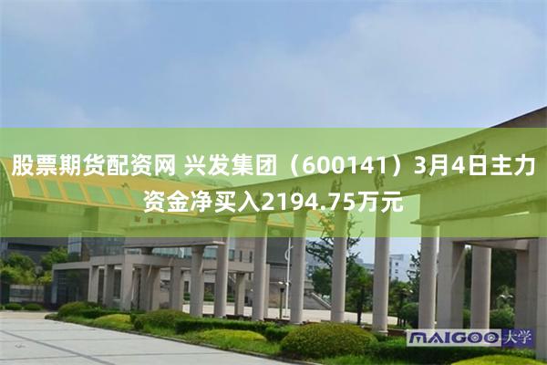 股票期货配资网 兴发集团（600141）3月4日主力资金净买入2194.75万元